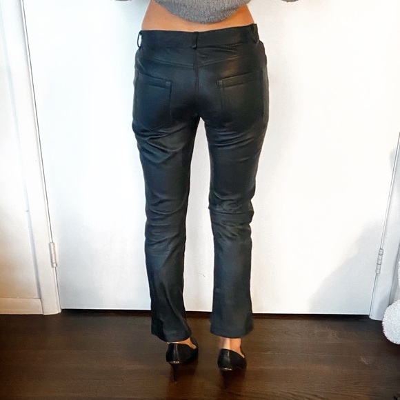 🖤 BLACK LEATHER PANTS! - Picture 4 of 11